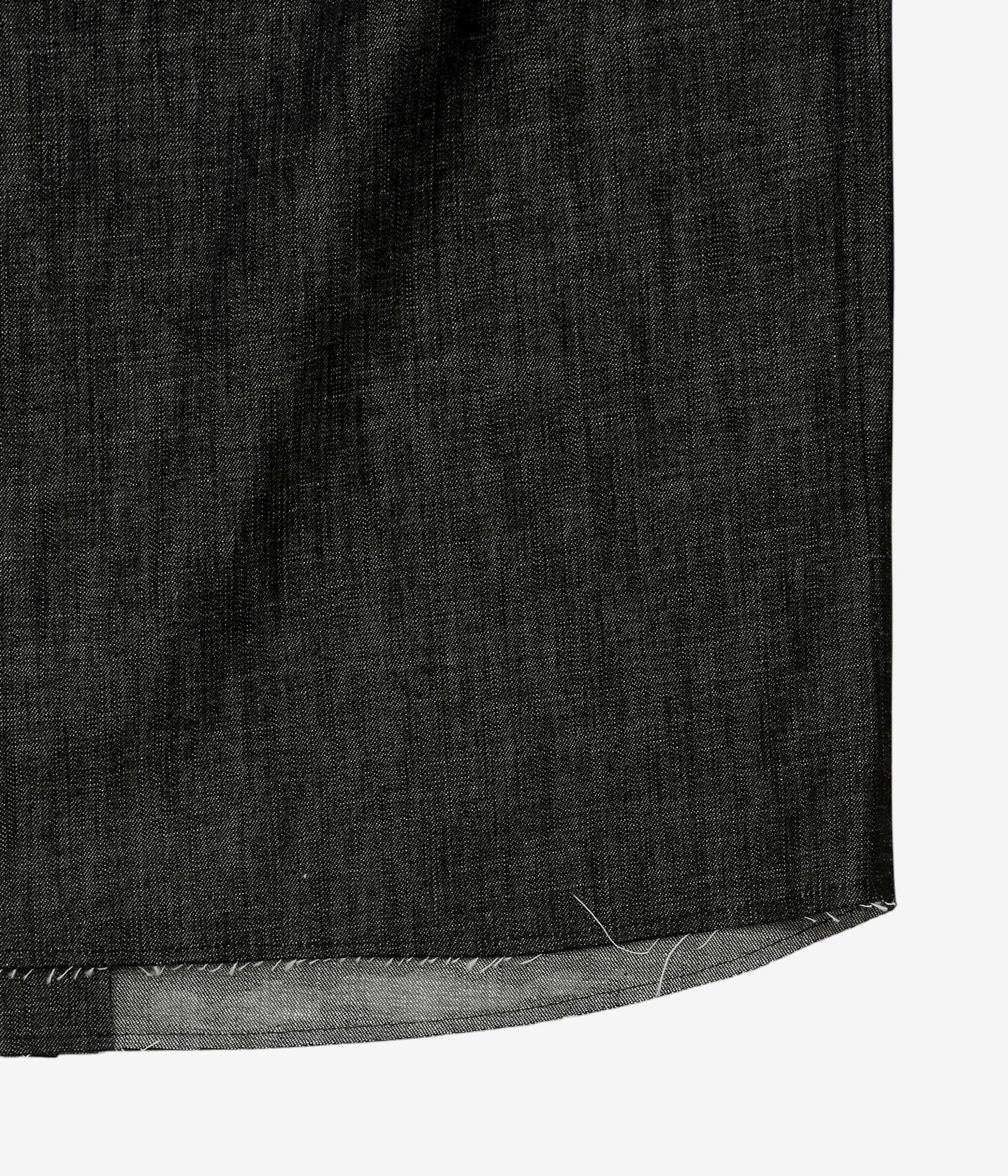 GABRIELA COLL GARMENTS ''NO.348 DENIM LONGSLEEVE SNAP DRESS'' (BLACK DENIM)