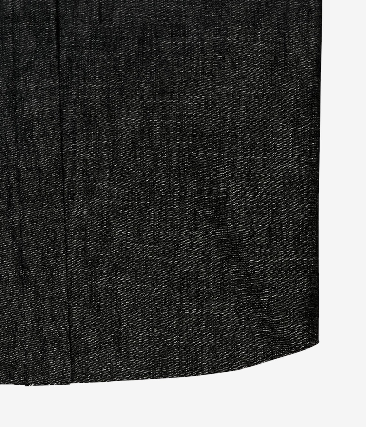GABRIELA COLL GARMENTS ''NO.348 DENIM LONGSLEEVE SNAP DRESS'' (BLACK DENIM)