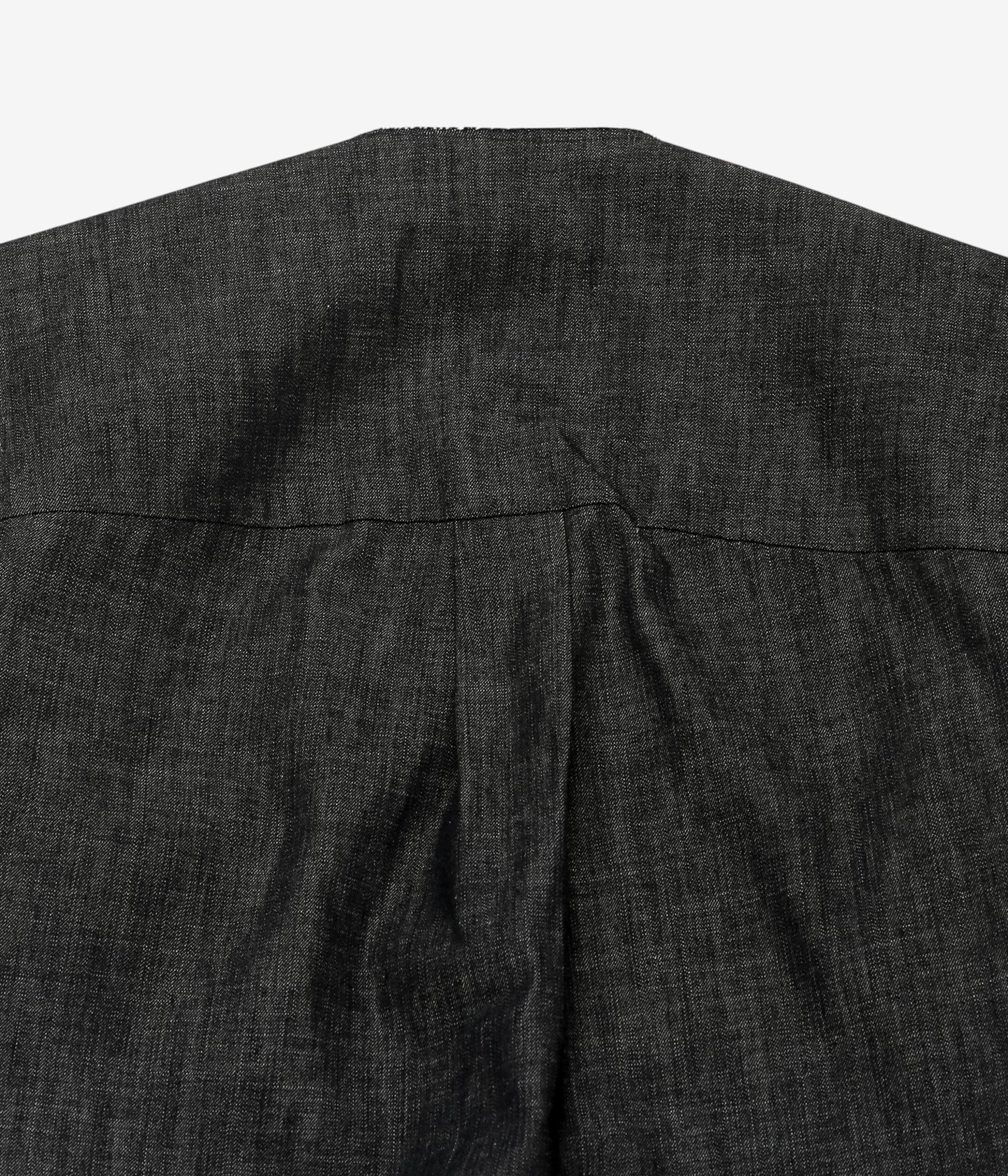 GABRIELA COLL GARMENTS ''NO.348 DENIM LONGSLEEVE SNAP DRESS'' (BLACK DENIM)