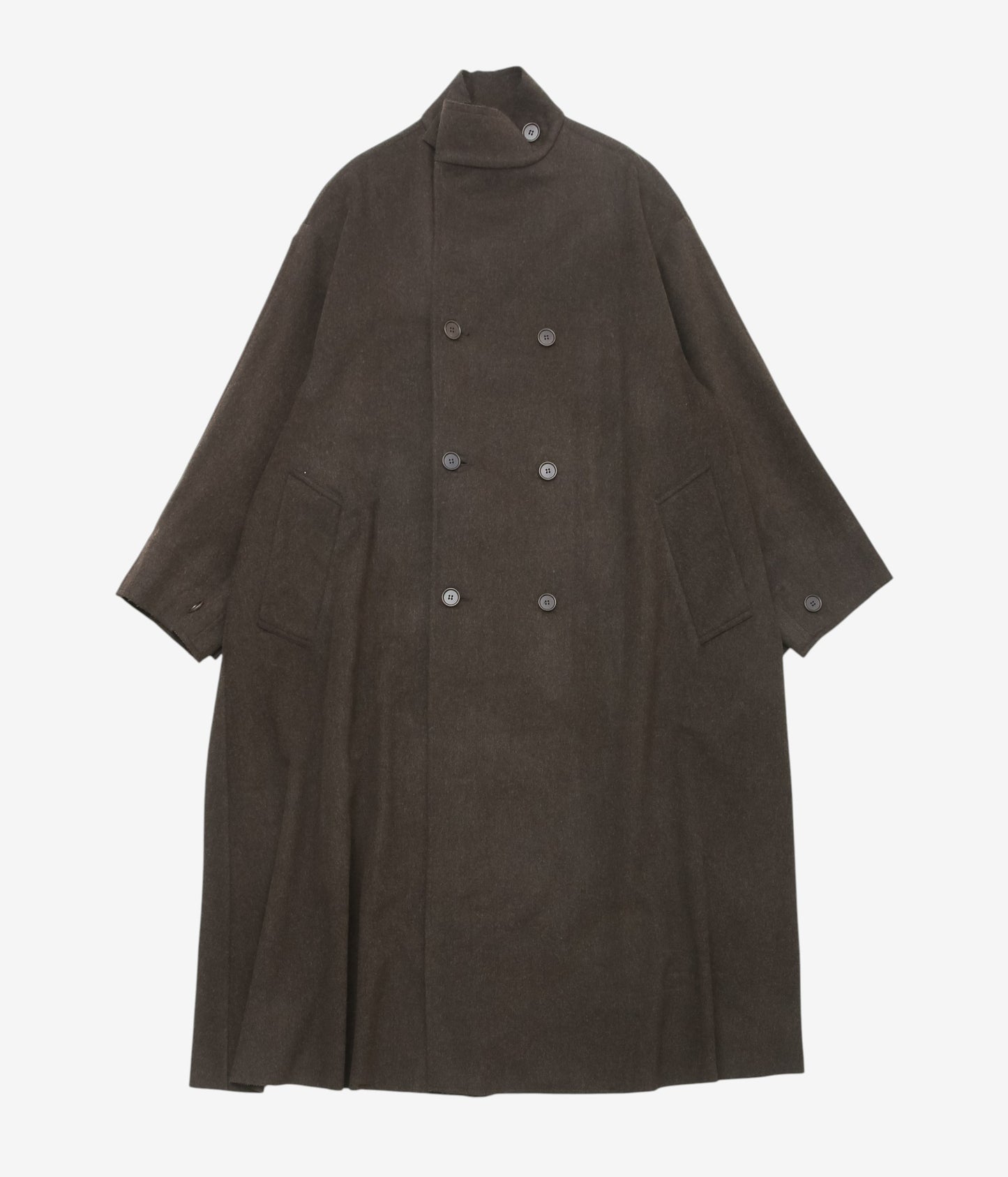 GABRIELA COLL GARMENTS ''NO.65 HEAVY WOOL OVERSIZED COAT'' (BROWN)