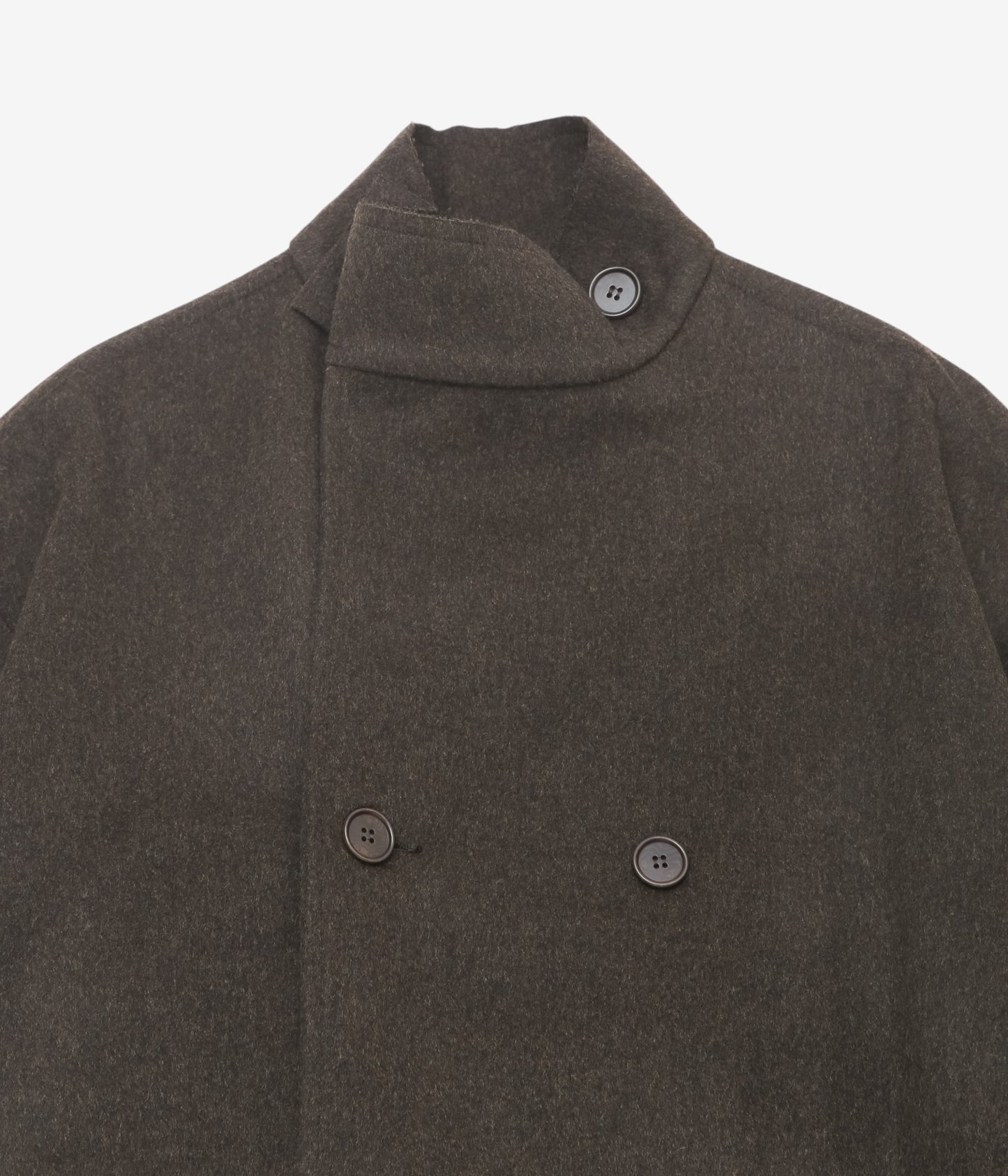 GABRIELA COLL GARMENTS ''NO.65 HEAVY WOOL OVERSIZED COAT'' (BROWN)
