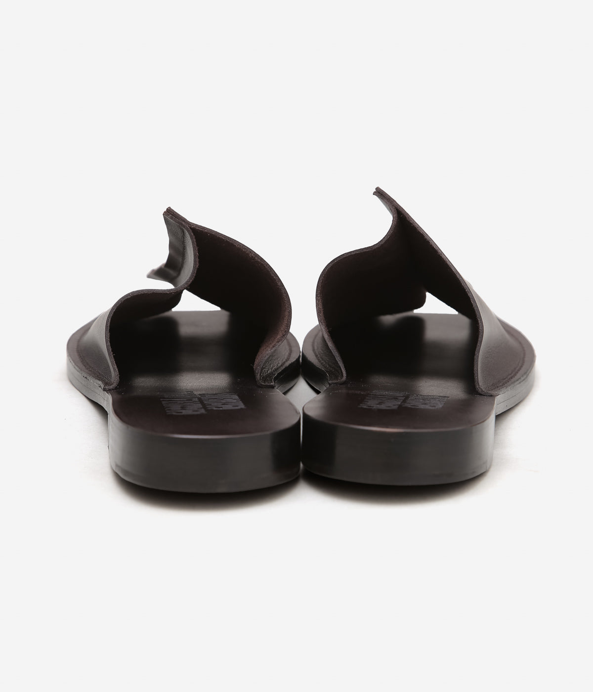 GABRIELA COLL GARMENTS ''NO.7 LEATHER OPEN TOE BABOUCHE'' (BROWN)