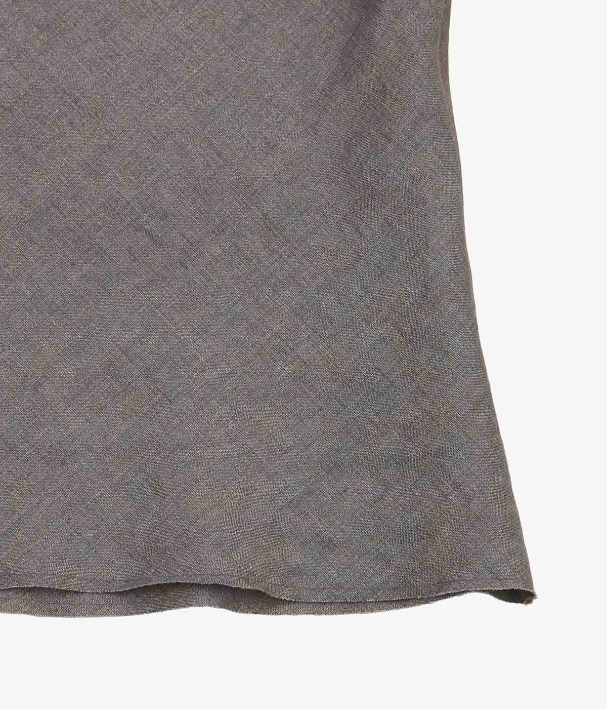 GABRIELA COLL GARMENTS ''NO.73 LINEN BIAS CUT TOP'' (BROWN)
