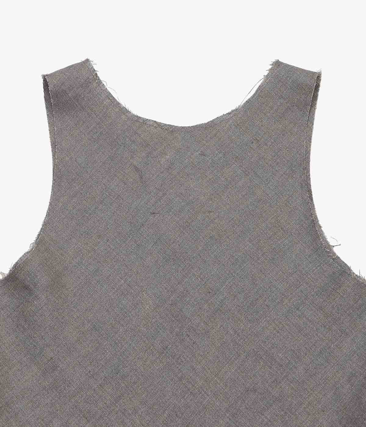 GABRIELA COLL GARMENTS ''NO.73 LINEN BIAS CUT TOP'' (BROWN)