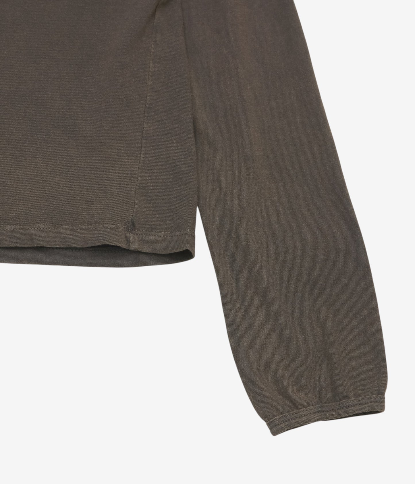 GABRIELA COLL GARMENTS ''NO.87 ORGANIC COTTON LONGSLEEVE T-SHIRT'' (BROWN)