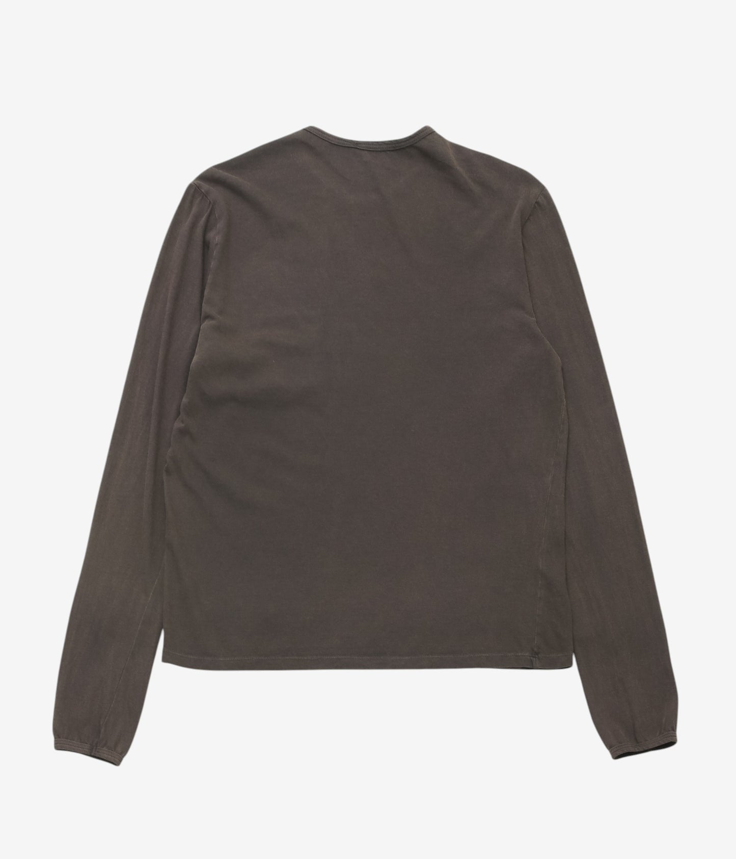 GABRIELA COLL GARMENTS ''NO.87 ORGANIC COTTON LONGSLEEVE T-SHIRT'' (BROWN)