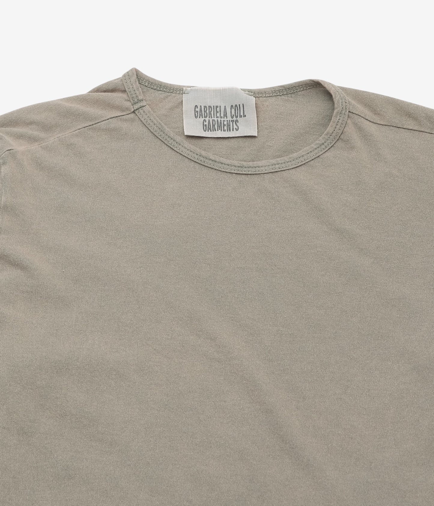 GABRIELA COLL GARMENTS ''NO.87 ORGANIC COTTON LONGSLEEVE T-SHIRT'' (DUST)