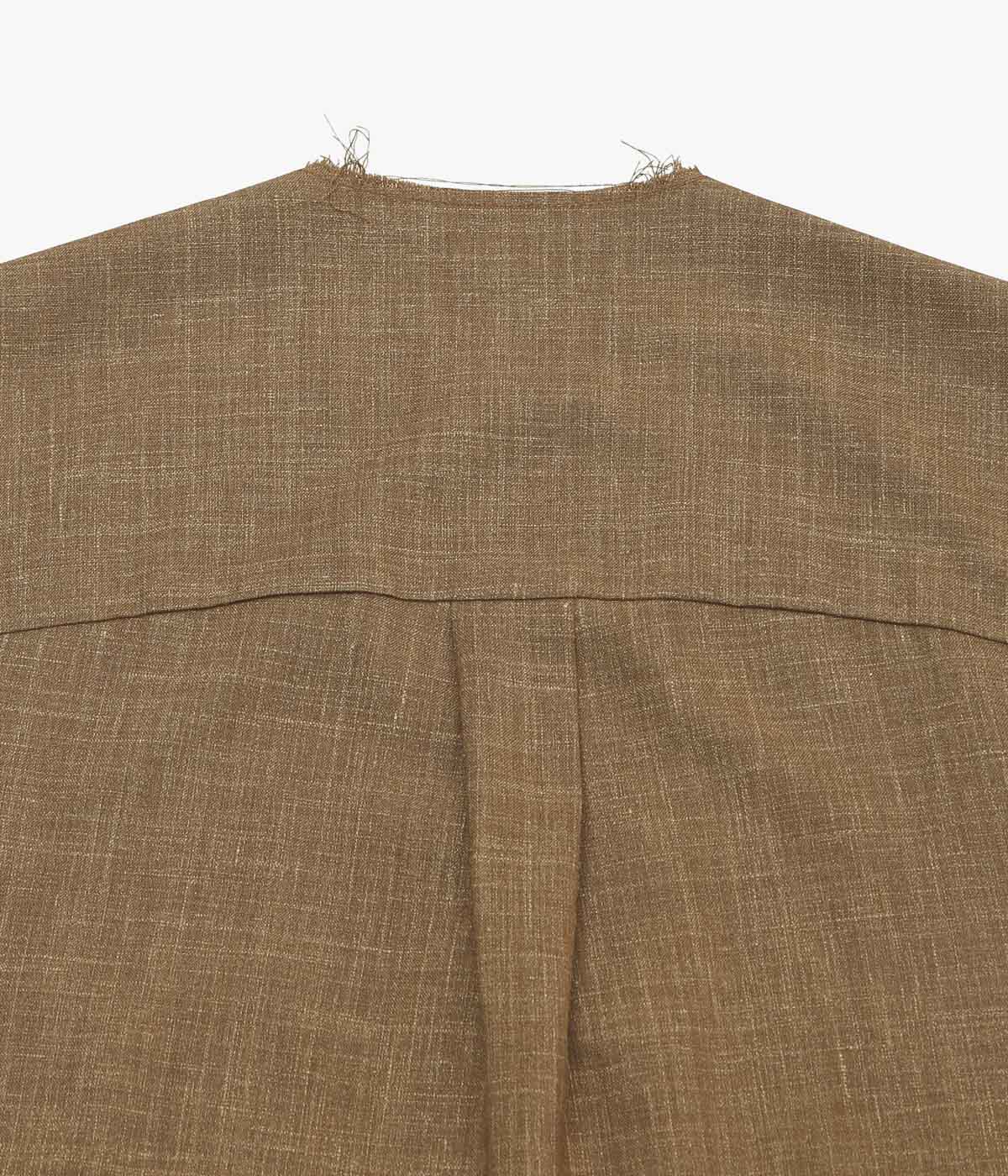 GABRIELA COLL GARMENTS ''NO.90 SUMMER WOOL SLEEVELESS DRESS'' (CAMEL)