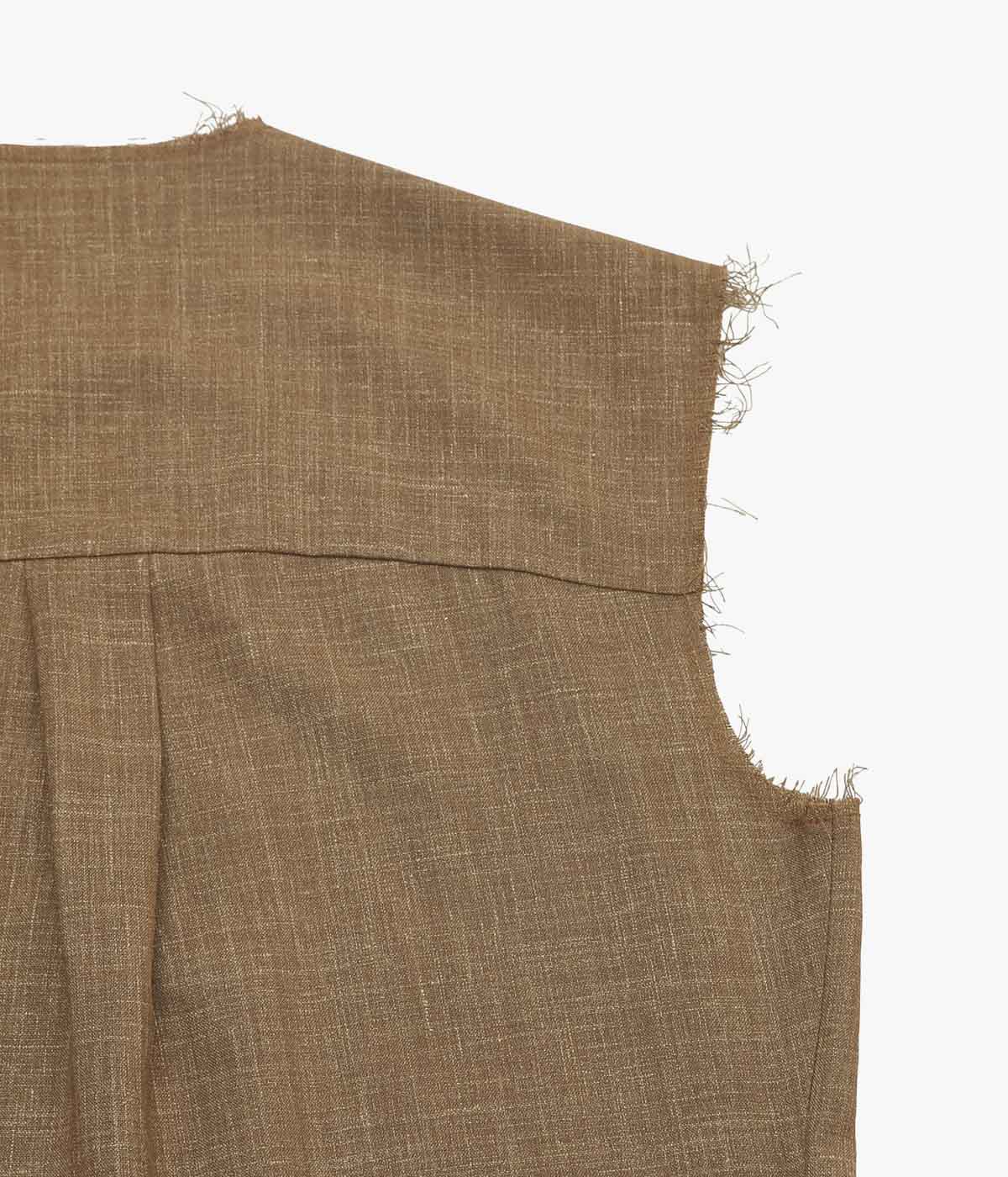 GABRIELA COLL GARMENTS ''NO.90 SUMMER WOOL SLEEVELESS DRESS'' (CAMEL)