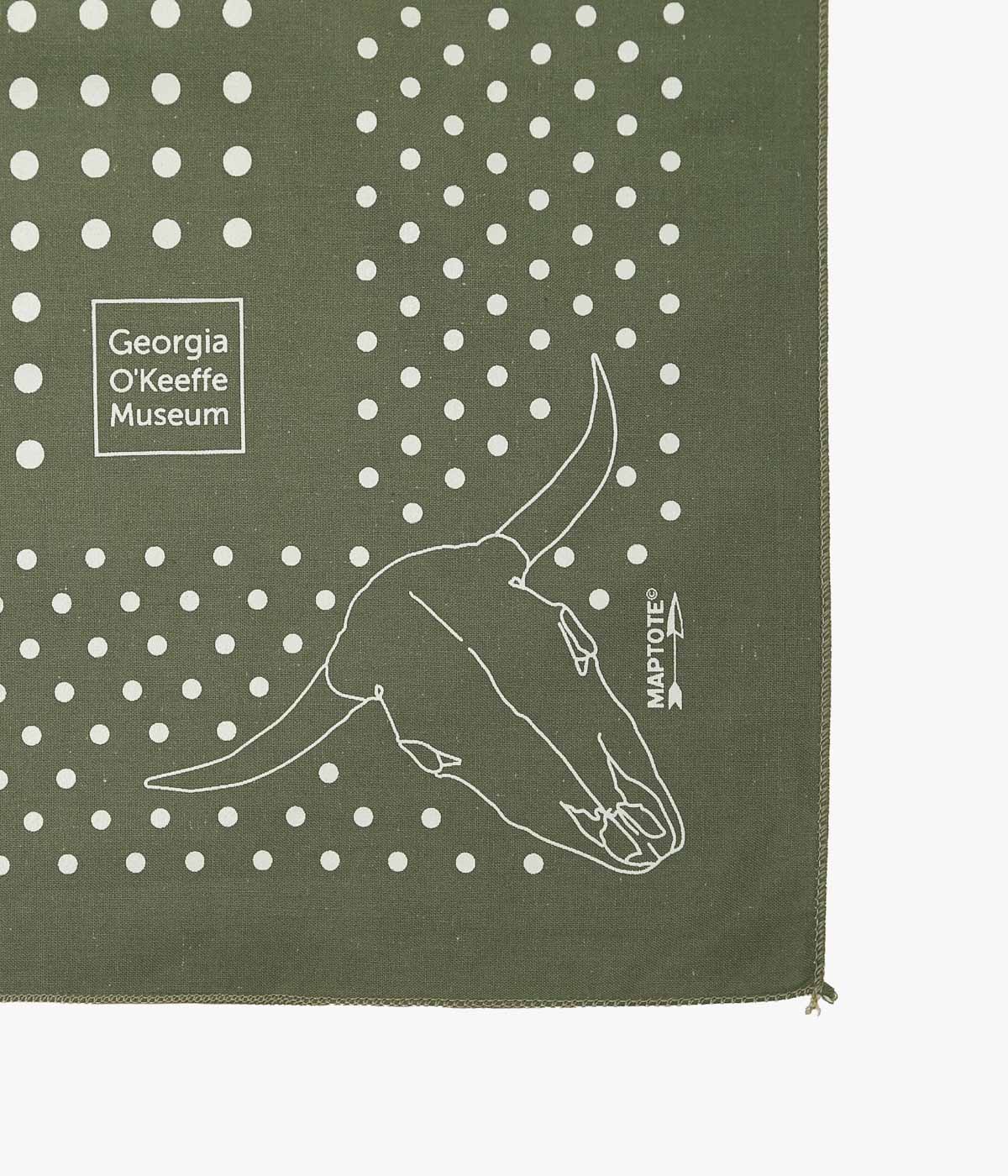 GEORGIA O'KEEFFE MUSEUM ''GEORGIA O'KEEFFE MUSEUM BANDANA'' (GREEN)