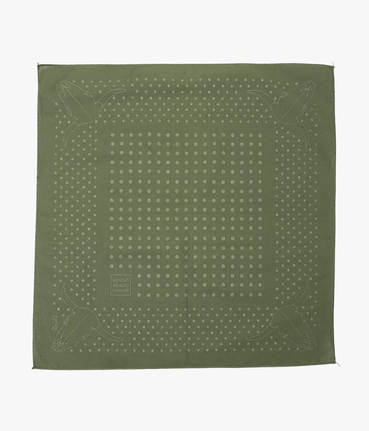 GEORGIA O'KEEFFE MUSEUM ''GEORGIA O'KEEFFE MUSEUM BANDANA'' (GREEN)