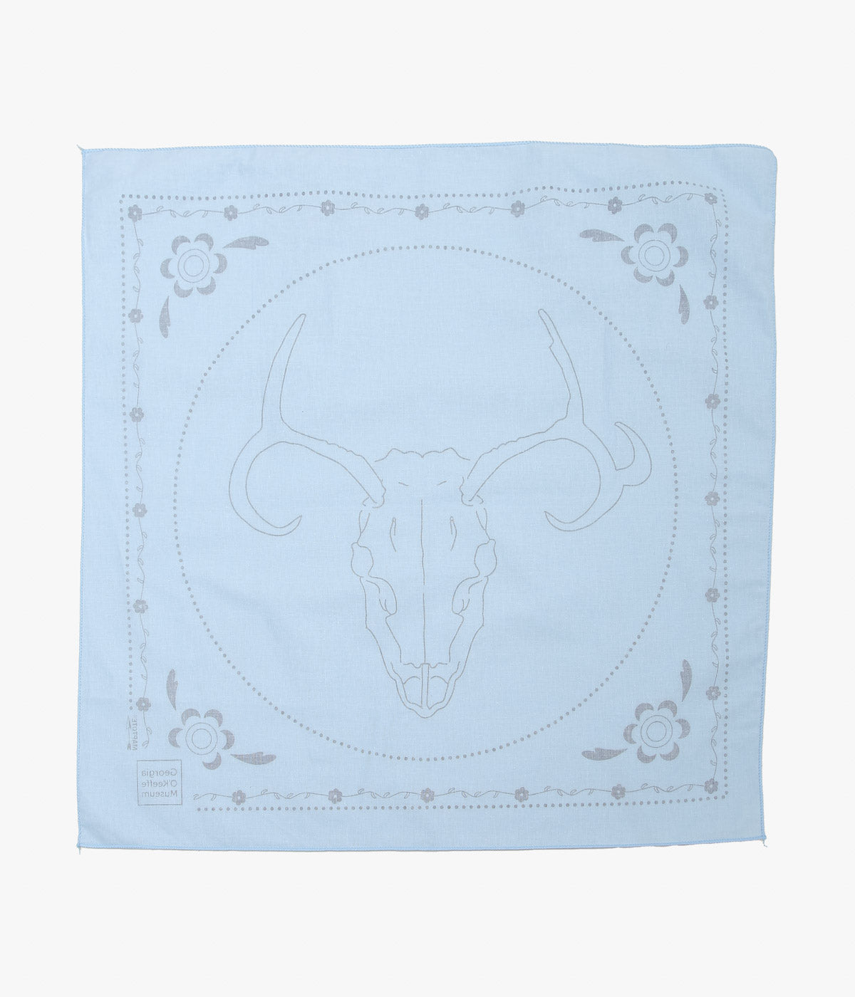 GEORGIA O'KEEFFE MUSEUM ''GEORGIA O'KEEFFE MUSEUM BANDANA'' (LT BLUE)