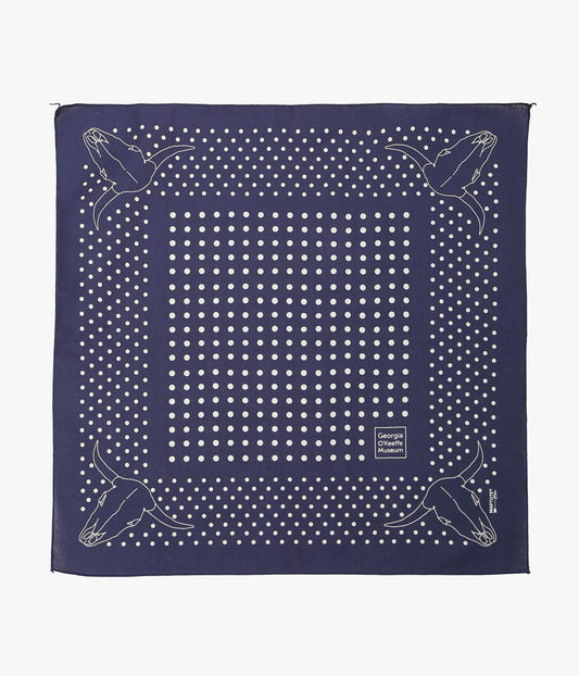 GEORGIA O'KEEFFE MUSEUM ''GEORGIA O'KEEFFE MUSEUM BANDANA'' (NAVY)