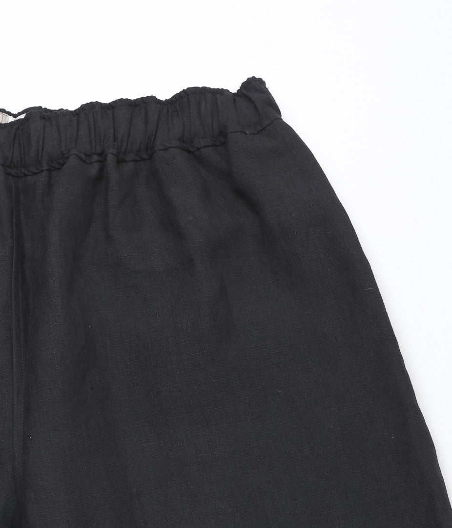 GORSCH ''BELGIUM LINEN EASY TROUSERS'' (BLACK)