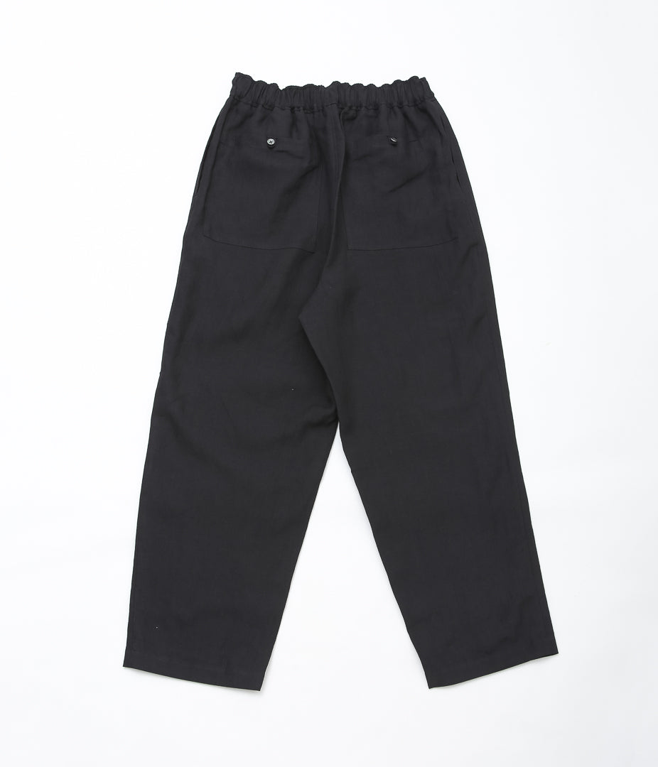 GORSCH ''BELGIUM LINEN EASY TROUSERS'' (BLACK)