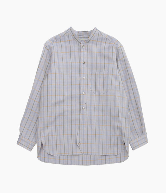 GORSCH ''DEAD STOCK LINEN BAND COLLAR SHIRT'' (MULTIPUL COLOR)