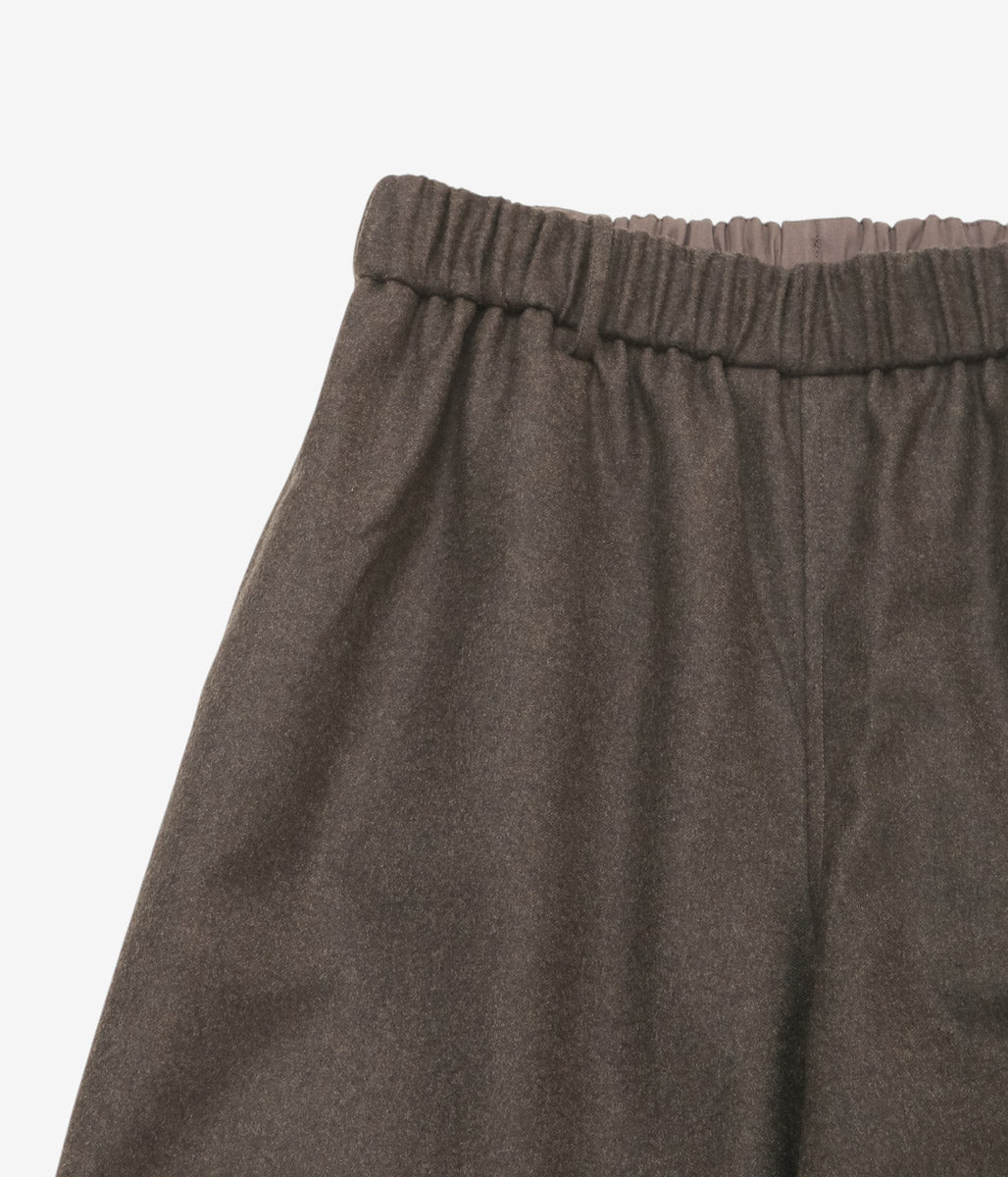 GORSCH ''FLANNEL WOOL EASY TROUSERS'' (BROWN)