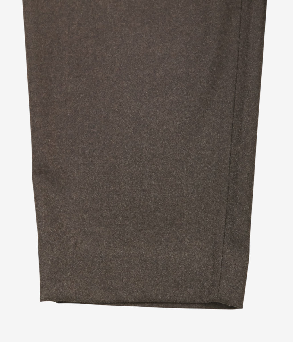 GORSCH ''FLANNEL WOOL EASY TROUSERS'' (BROWN)