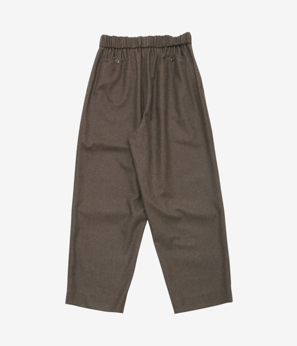 GORSCH ''FLANNEL WOOL EASY TROUSERS'' (BROWN)