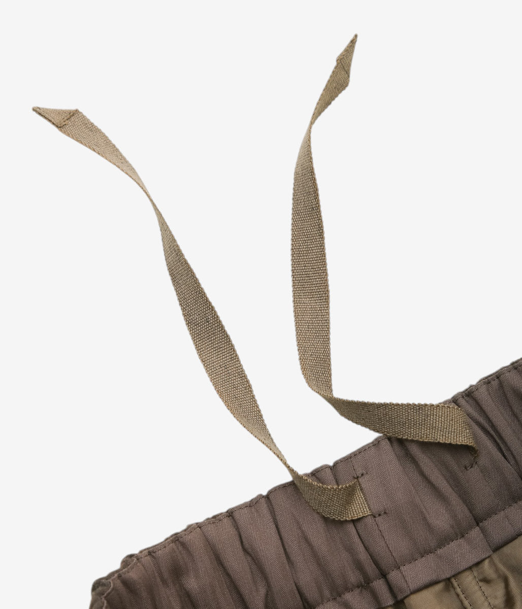 GORSCH ''FLANNEL WOOL EASY TROUSERS'' (BROWN)
