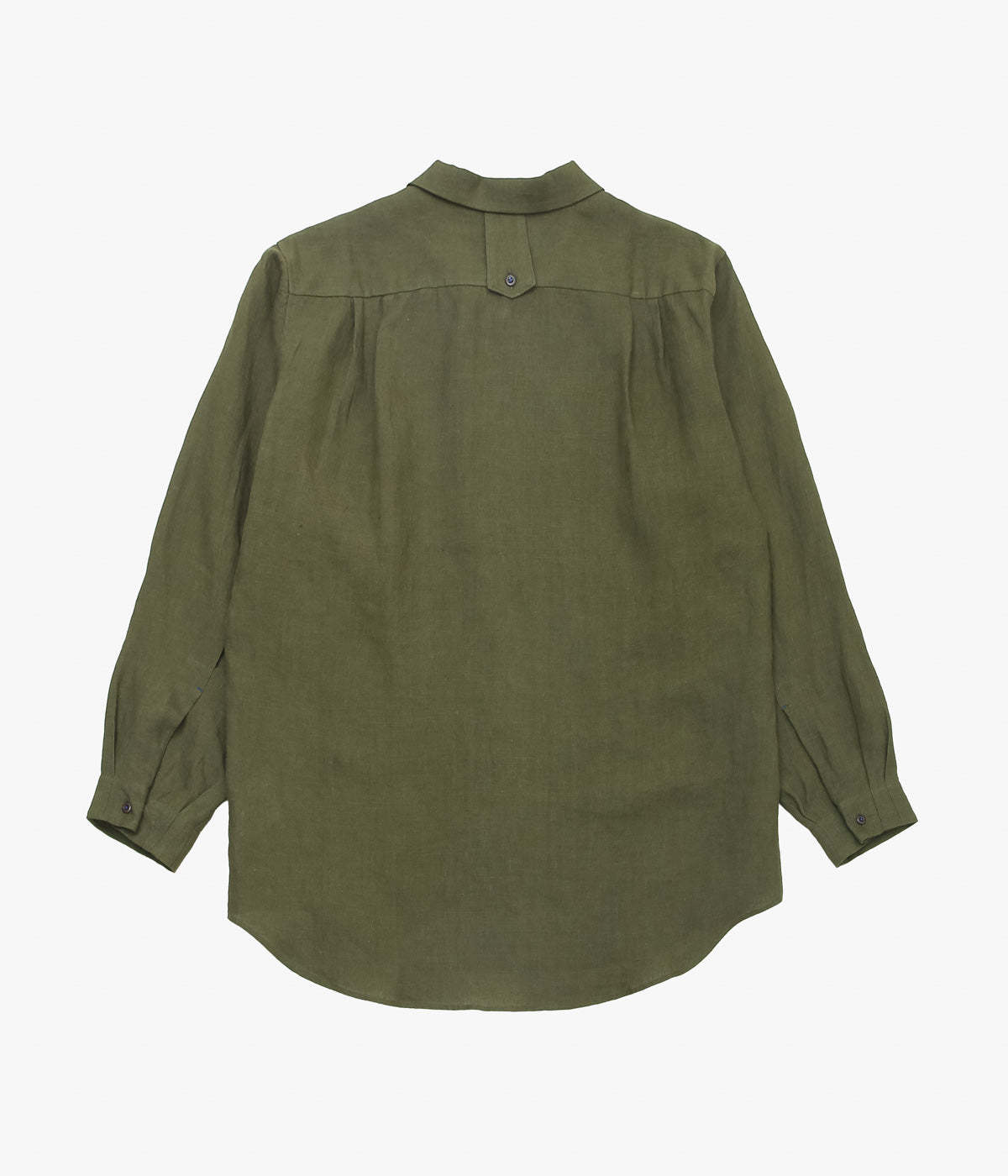 GORSCH ''FRENCH LINEN BREATH COLLAR SHIRT'' (KHAKI GREEN)