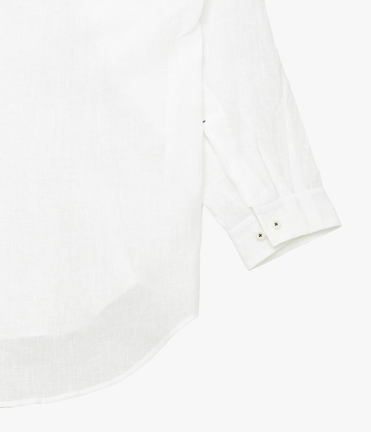 GORSCH ''FRENCH LINEN BREATH COLLAR SHIRT'' (OFF WHITE)