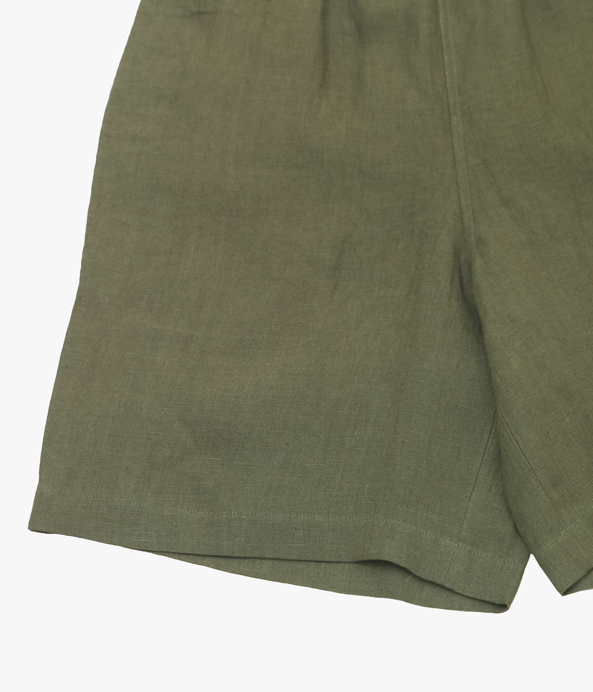 GORSCH ''FRENCH LINEN EASY SHORTS'' (KHAKI GREEN)