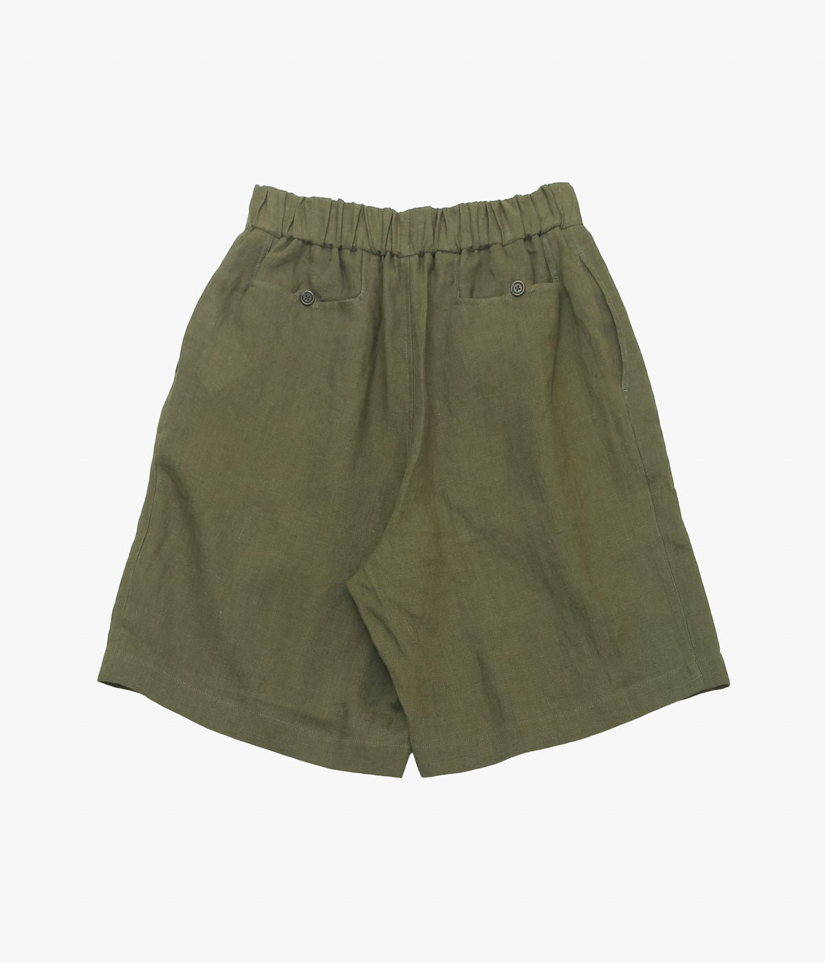 GORSCH ''FRENCH LINEN EASY SHORTS'' (KHAKI GREEN)