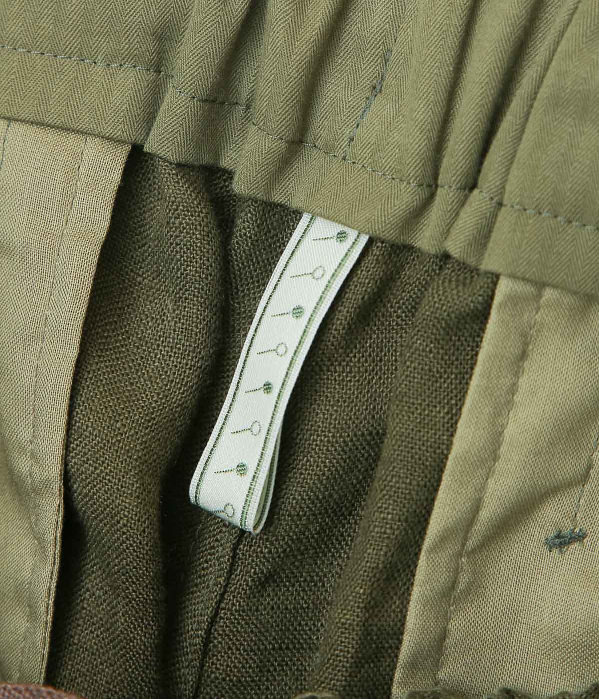 GORSCH ''FRENCH LINEN EASY SHORTS'' (KHAKI GREEN)