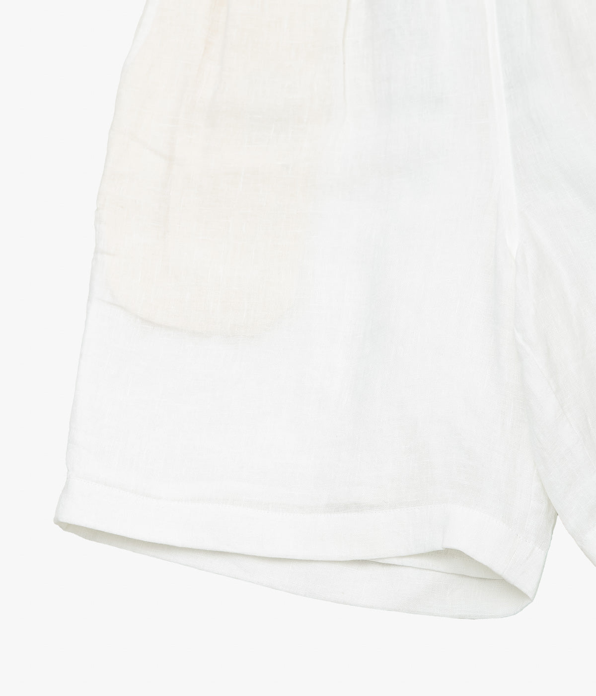 GORSCH ''FRENCH LINEN EASY SHORTS'' (OFF WHITE)