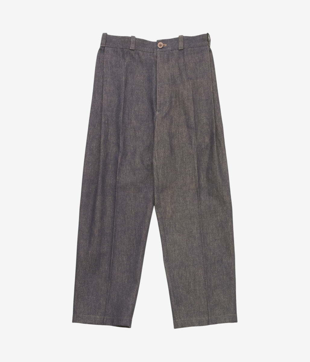 GORSCH ''KAKISHIBU DENIM SIDE TACK TROUSERS'' (KAKISHIBU)