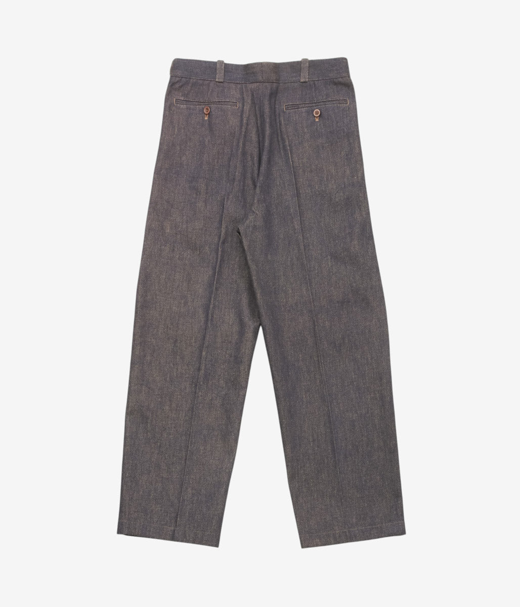 GORSCH ''KAKISHIBU DENIM SIDE TACK TROUSERS'' (KAKISHIBU)
