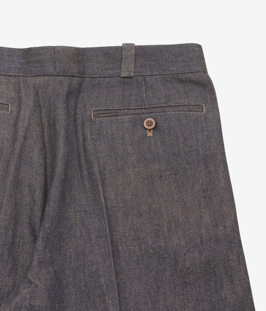 GORSCH ''KAKISHIBU DENIM SIDE TACK TROUSERS'' (KAKISHIBU)