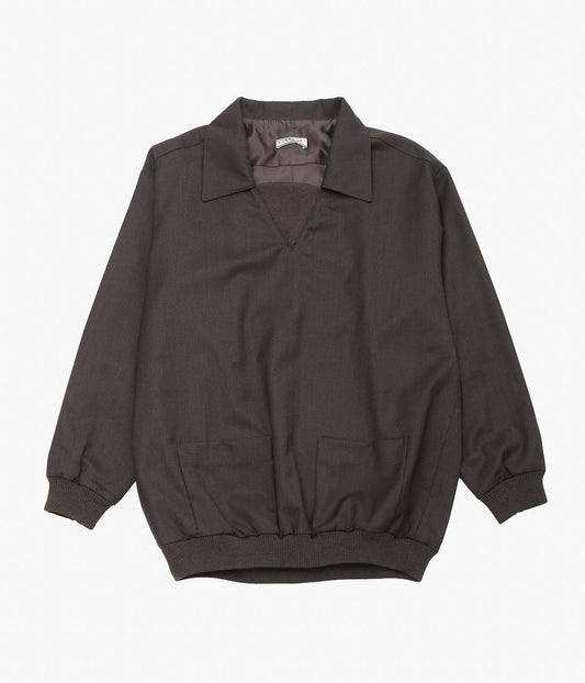 GORSCH ''KARSEY WOOL PULLOVER BLOUSON'' (DARK BROWN)