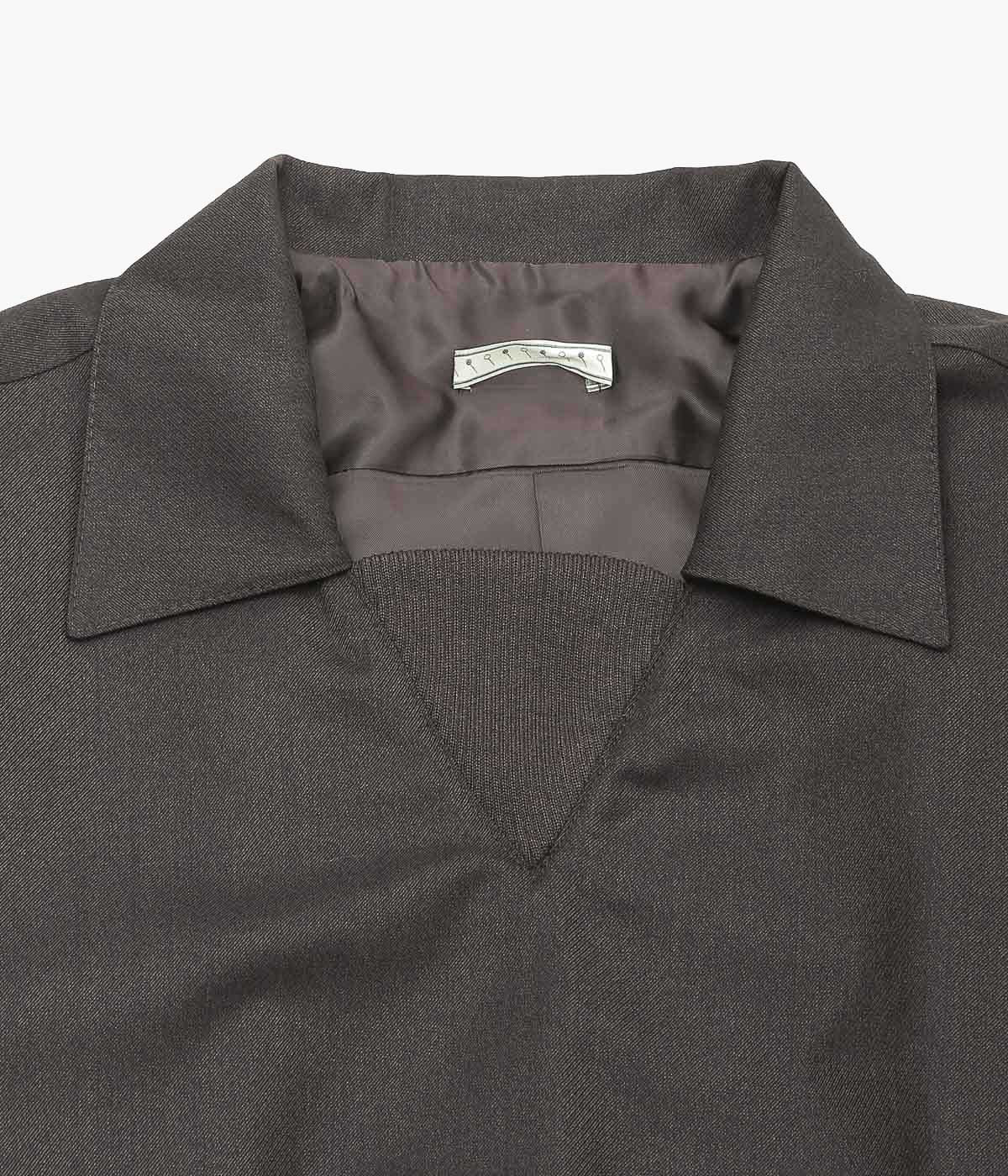 GORSCH ''KARSEY WOOL PULLOVER BLOUSON'' (DARK BROWN)