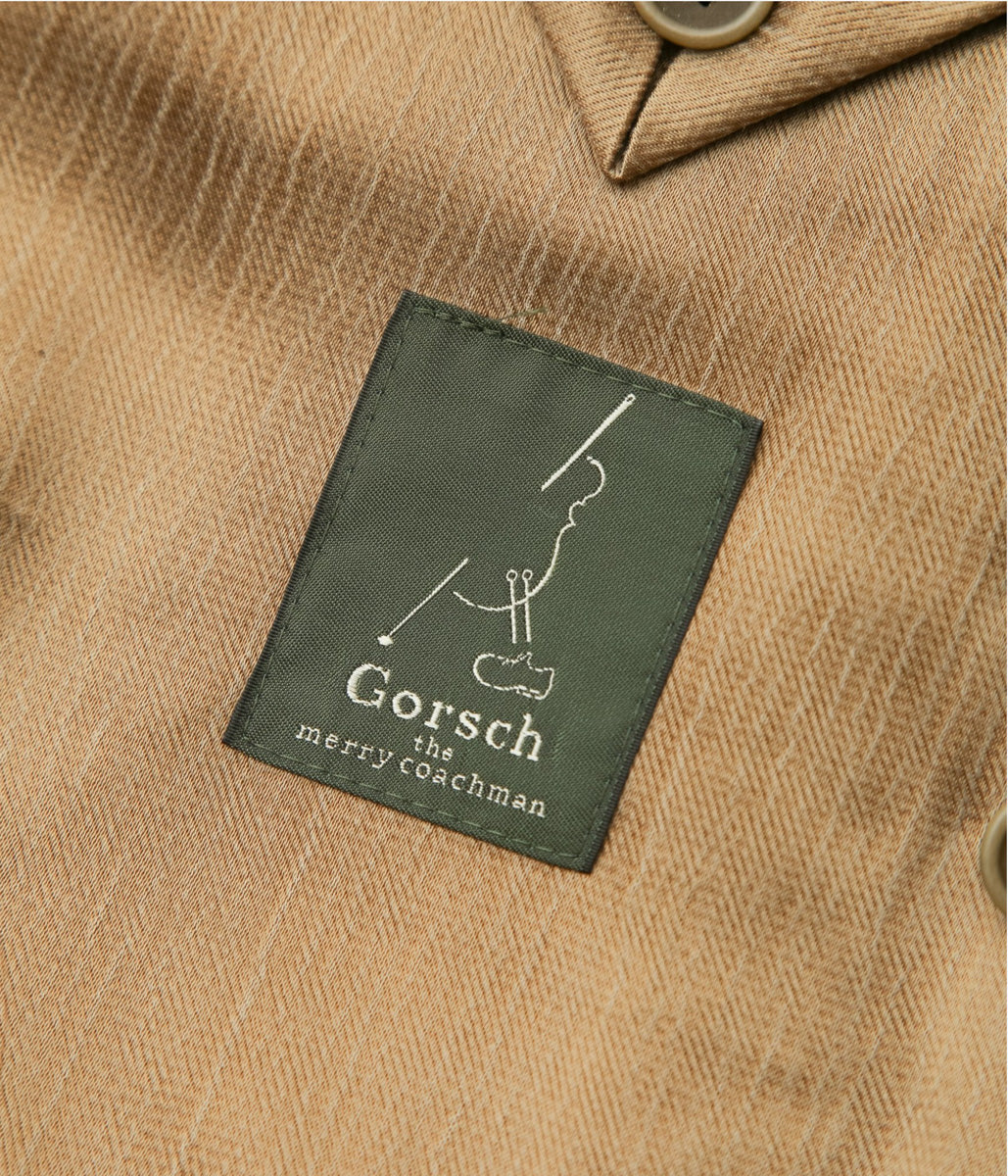 GORSCH ''LAMB LEATHER BLOUSON SUEDE SIDE'' (LIGHT KHAKI)