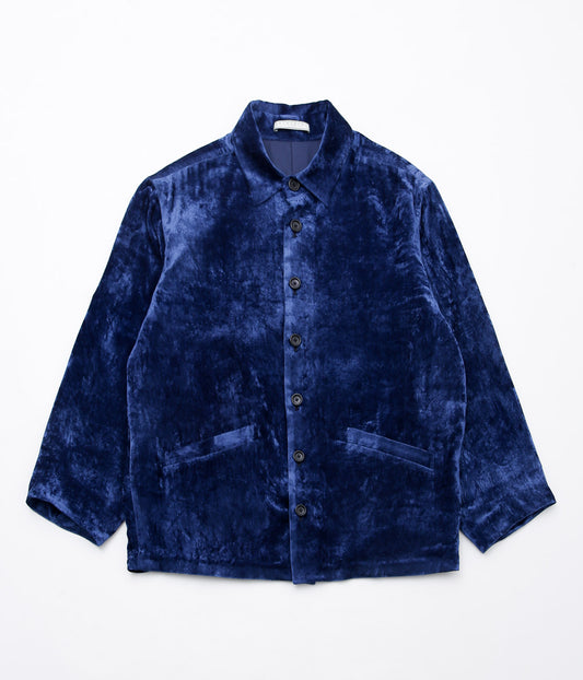 GORSCH ''RYUKYU INDIGO DYED SILK VELVET JACKET'' (INDIGO)