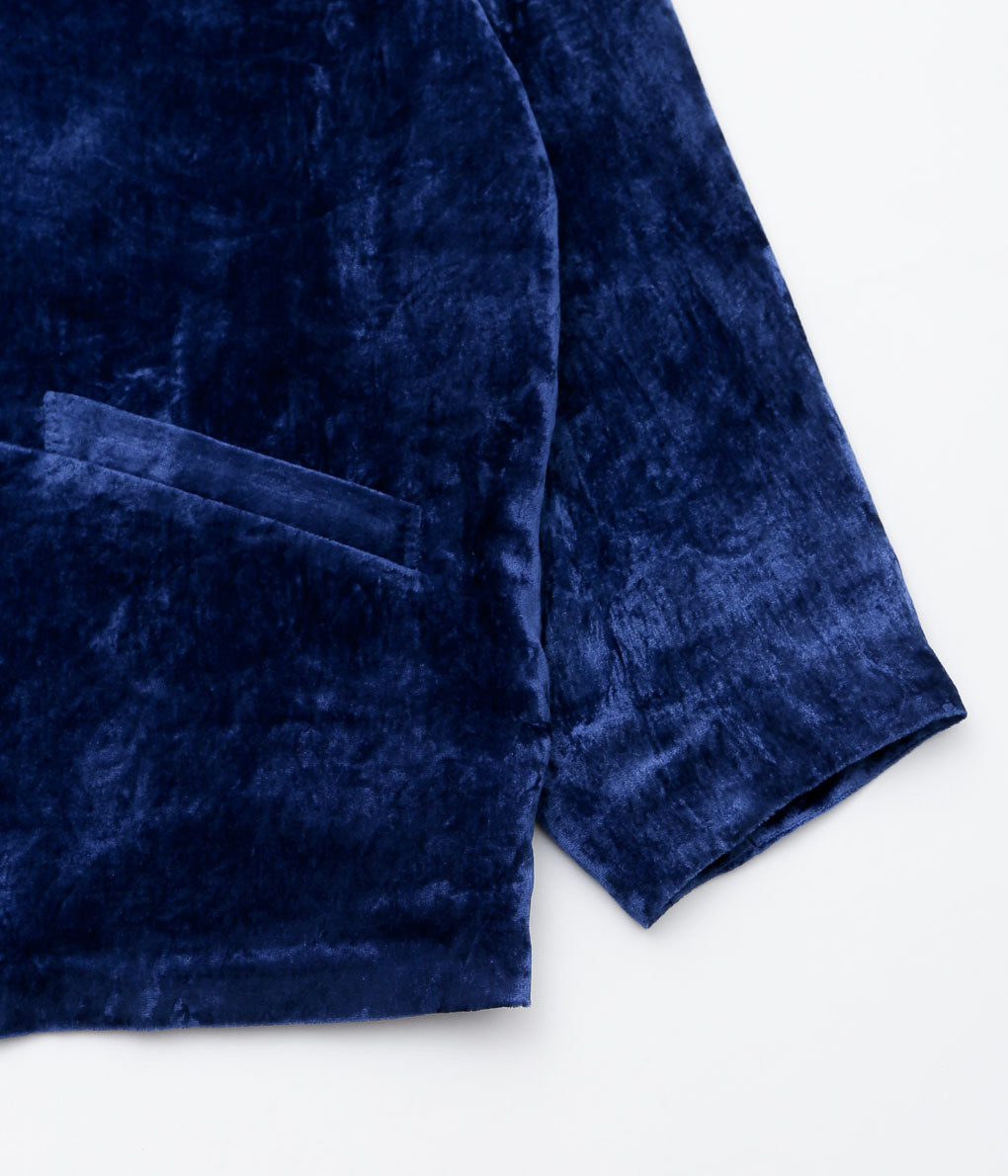 GORSCH ''RYUKYU INDIGO DYED SILK VELVET JACKET'' (INDIGO)