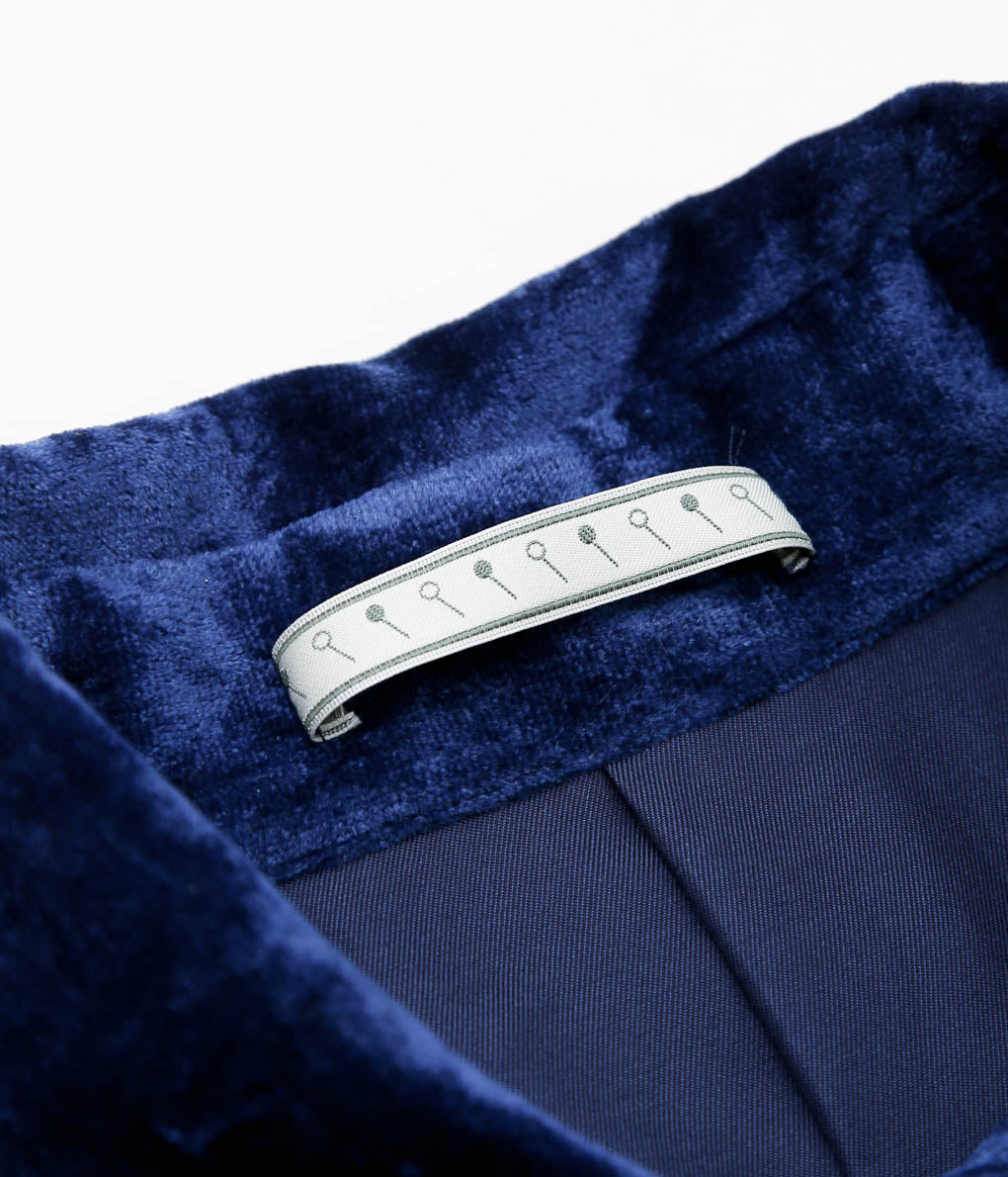 GORSCH ''RYUKYU INDIGO DYED SILK VELVET JACKET'' (INDIGO)