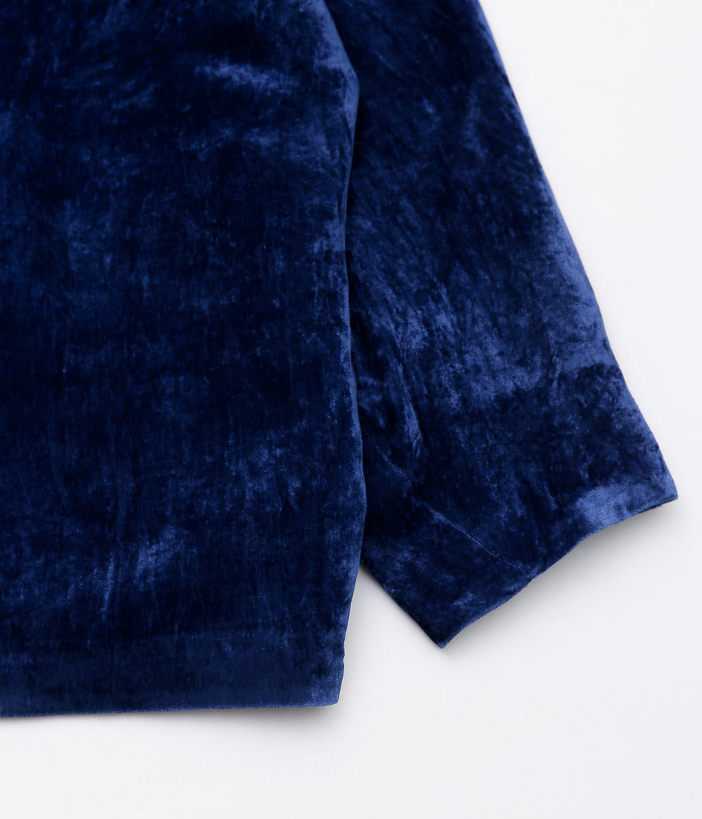 GORSCH ''RYUKYU INDIGO DYED SILK VELVET JACKET'' (INDIGO)