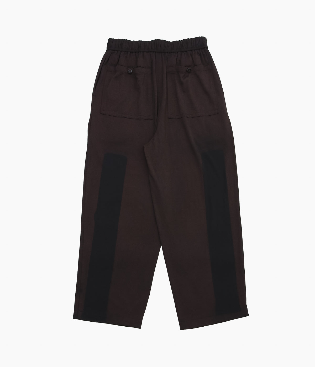 GORSCH ''RYUKYU INDIGO DYED SUMMER WOOL KNIT EASY TROUSERS'' (WOOD BLOCK)