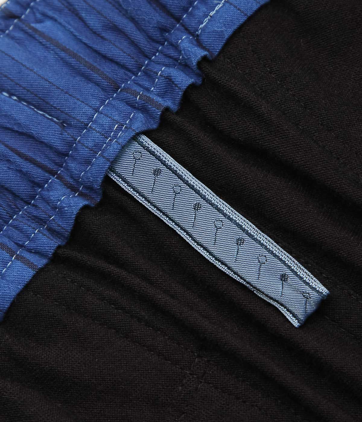 GORSCH ''RYUKYU INDIGO DYED SUMMER WOOL KNIT EASY TROUSERS'' (WOOD BLOCK)