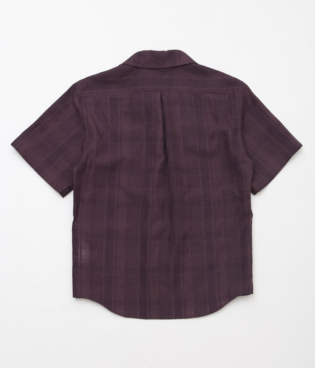 GORSCH ''SHORT SLEEVE CHECK SHIRT ''(BROWN)