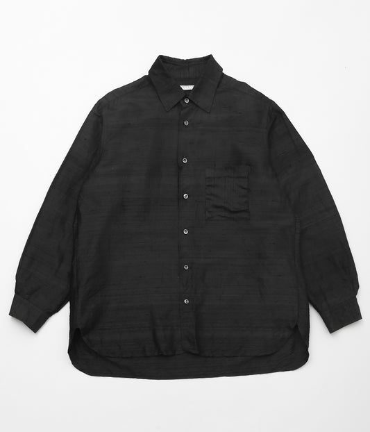 GORSCH ''SILK DUPION COLLAR SHIRT'' (BLACK)