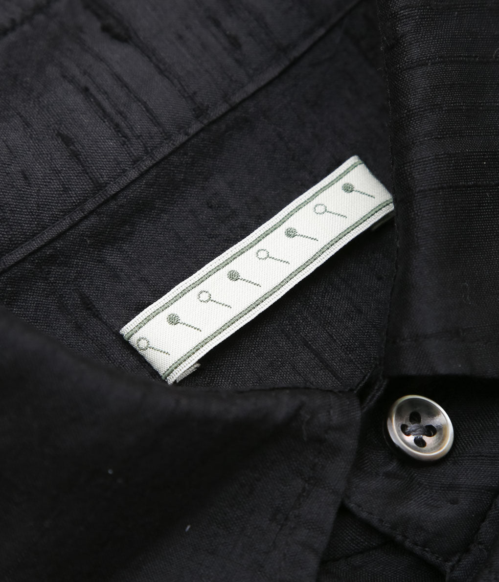 GORSCH ''SILK DUPION COLLAR SHIRT'' (BLACK)