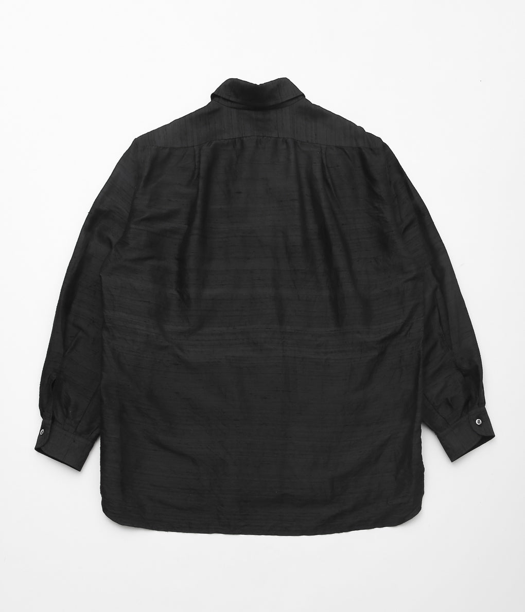 GORSCH ''SILK DUPION COLLAR SHIRT'' (BLACK)