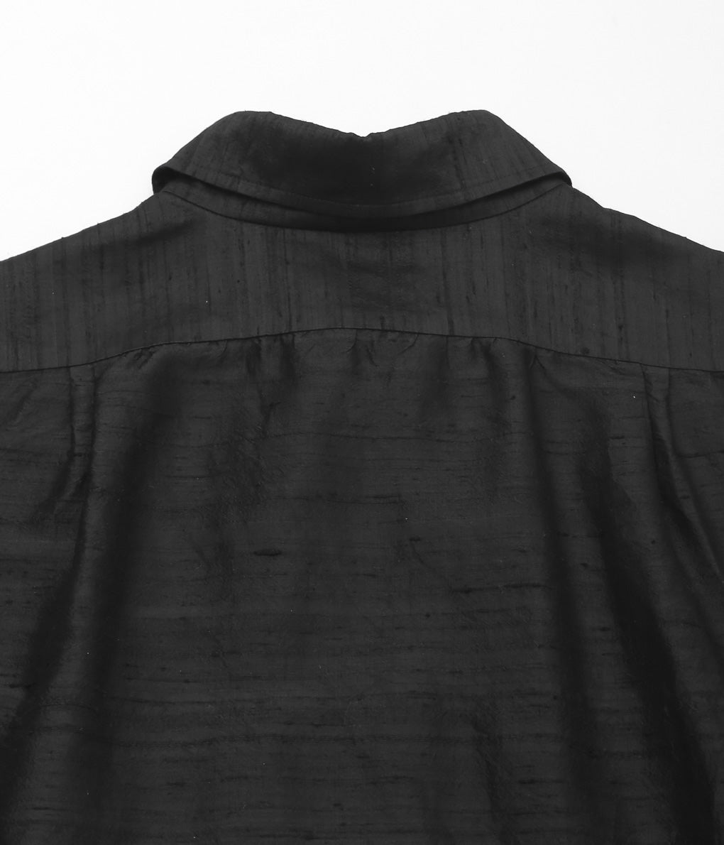 GORSCH ''SILK DUPION COLLAR SHIRT'' (BLACK)