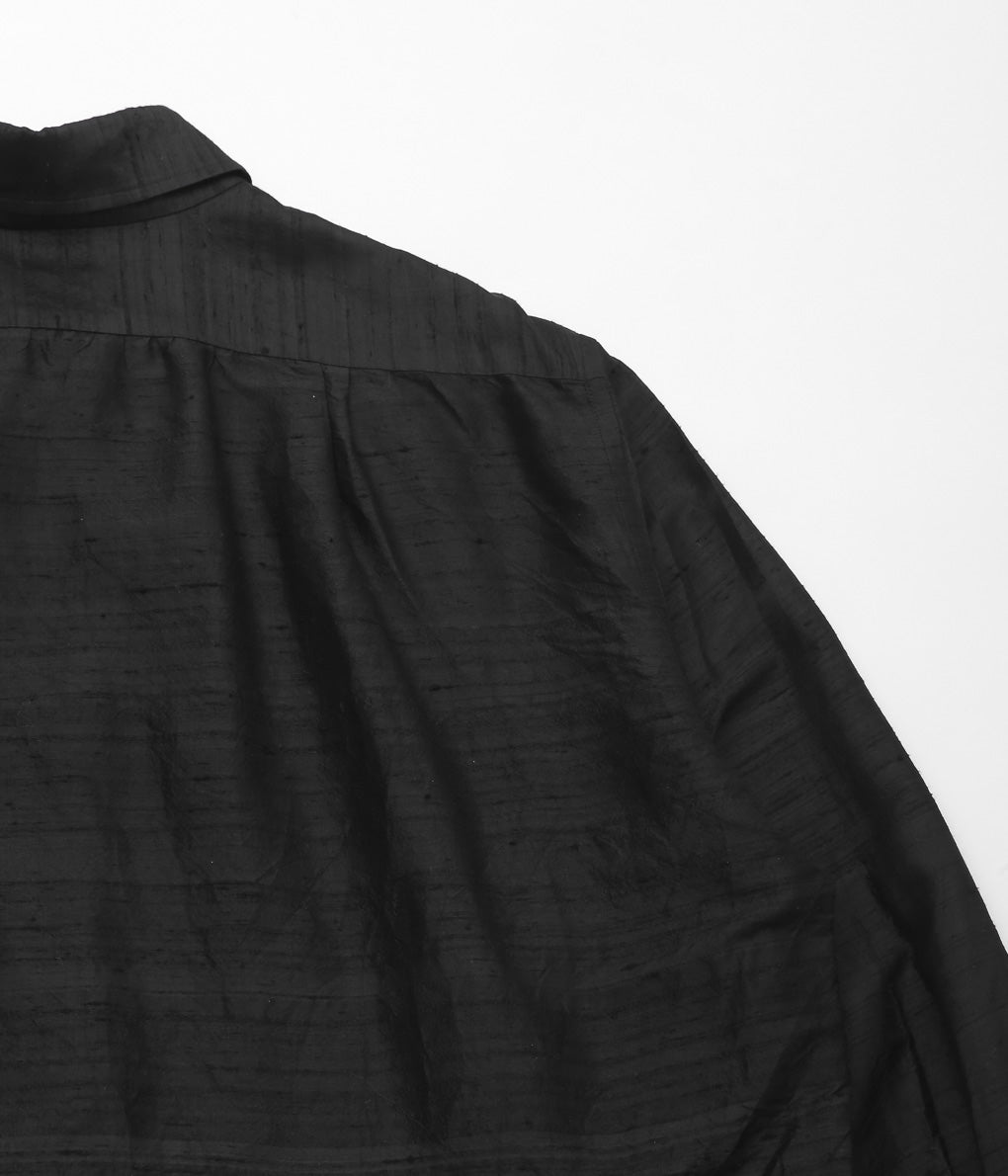 GORSCH ''SILK DUPION COLLAR SHIRT'' (BLACK)