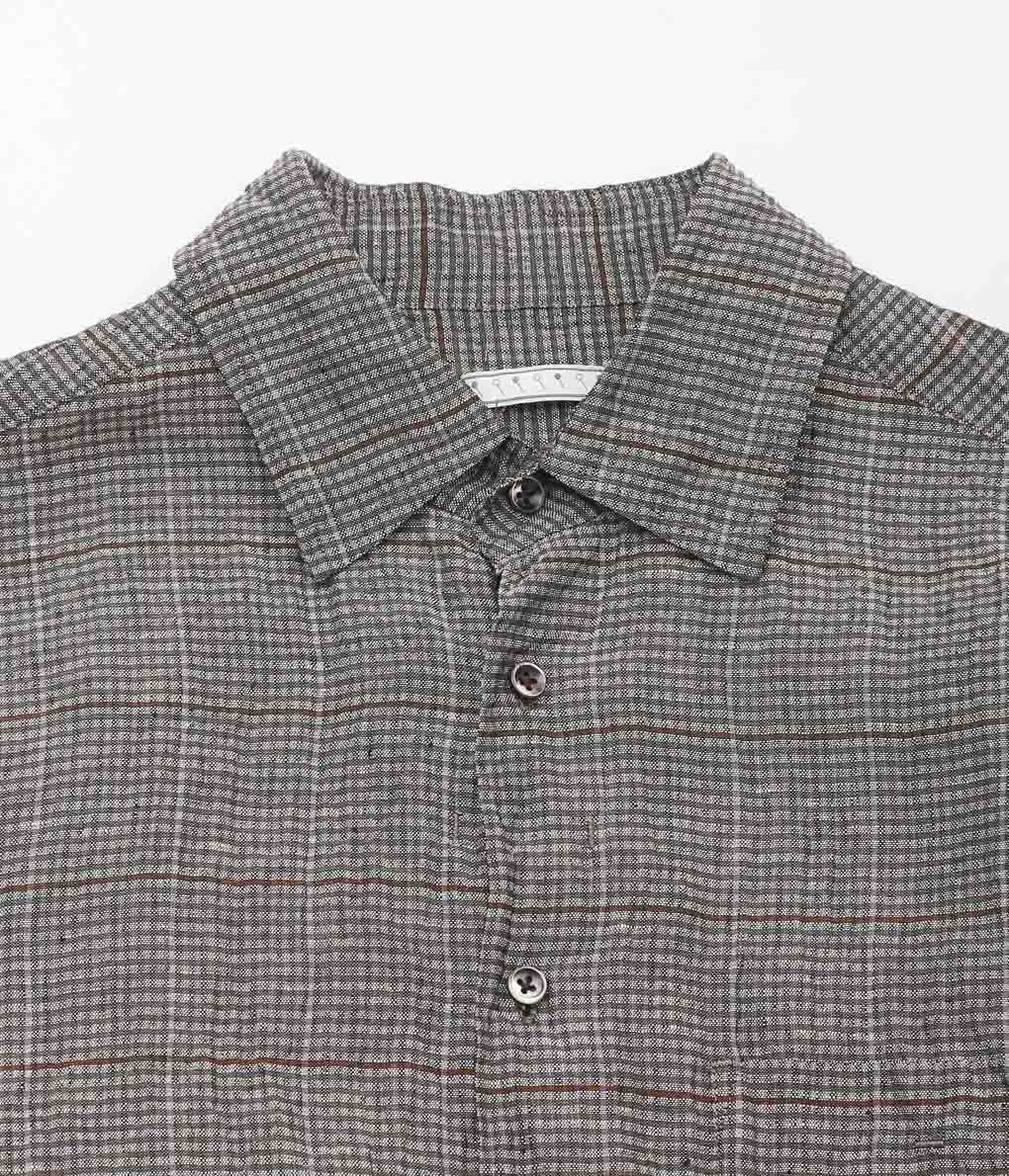 GORSCH ''VINTAGE FABRIC COLLAR SHIRT'' (BROWN CHECK)