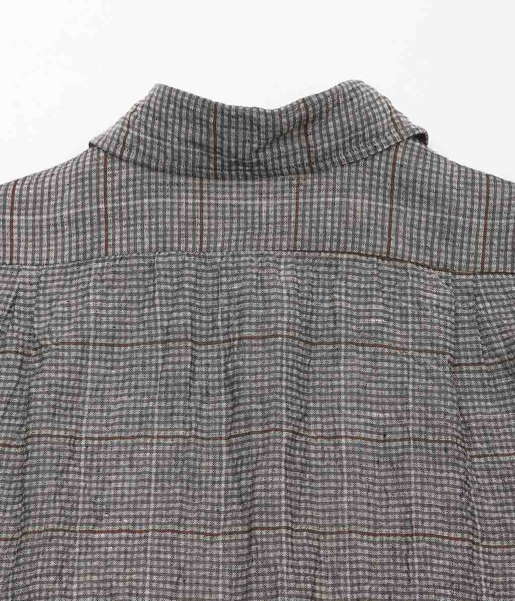 GORSCH ''VINTAGE FABRIC COLLAR SHIRT'' (BROWN CHECK)